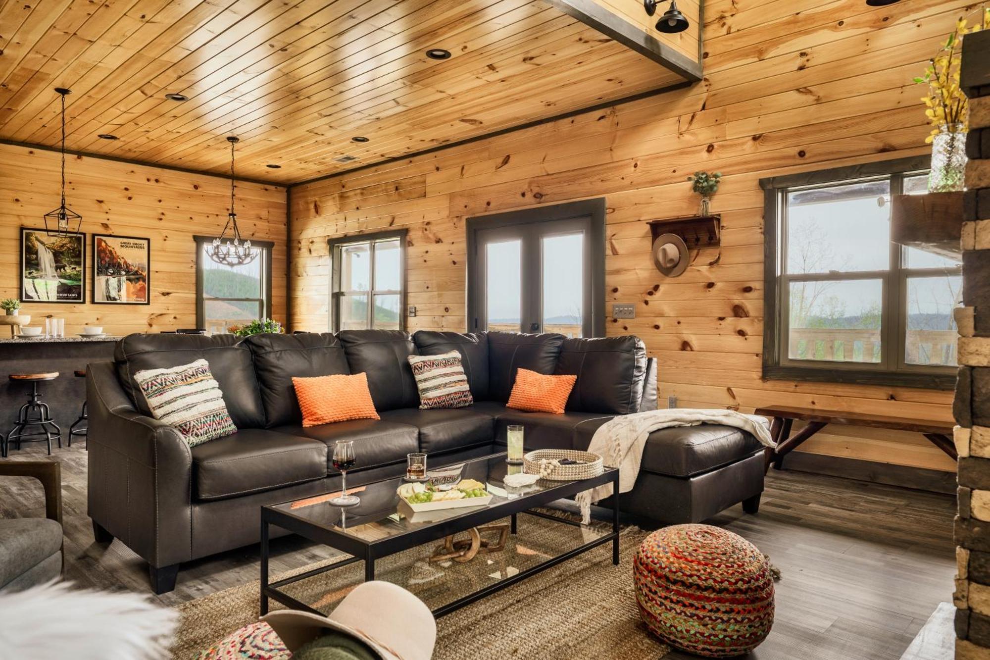 Mountainscape - Brand New Cabin W Views - Hottub - Firetable - Ps5 - Pooltable - 3 Pools Гатлінбург Екстер'єр фото